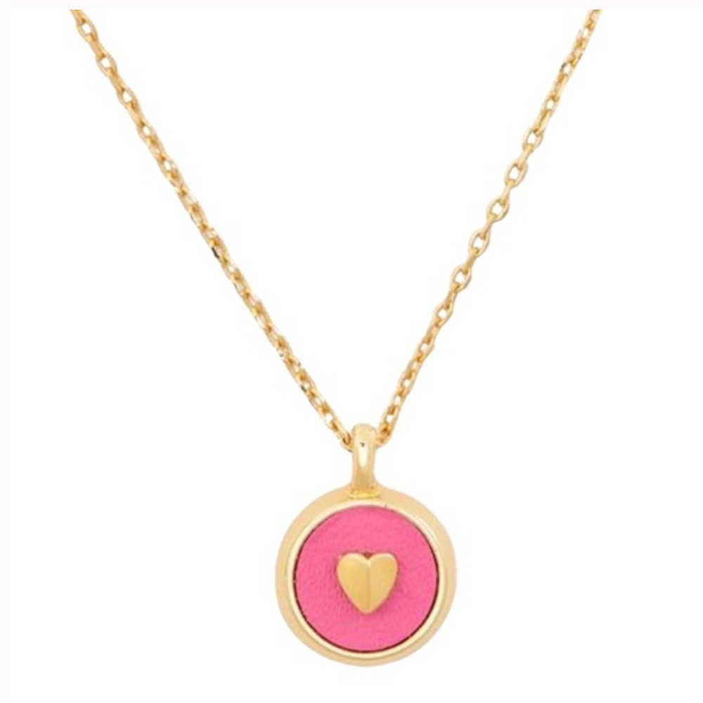 $68 Kate Spade Heartful Heart Pendant Pink